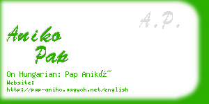 aniko pap business card